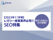 SEO特集レポート公開のお知らせ【2023年11月度】