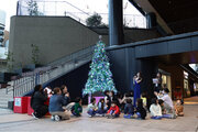 クリスマスツリー点灯式を開催し、大阪市南扇町に子ども達と元タカラジェンヌの歌声が響く。