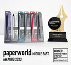 シリーズ累計出荷約140万本突破の「メタシル」が世界的な文具見本市「paperworld Middle East」にて最も栄誉のある『Stationery Product of the Year』を受賞！