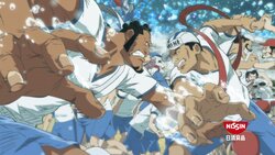 One Piece カップヌードルcm ついに完結 原作の 頂上戦争 を騎馬戦で再現 高校生のルフィとエースが暴れる 年2月7日 Biglobeニュース