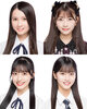 画像：AKB48 64枚目シングル選抜メンバー第1弾として発表された4人（上段左から水島美結、千葉恵里、下段左から佐藤綺星、八木愛月）（C）AKB48