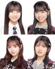 画像：AKB48 64枚目シングル選抜メンバー第3弾として発表された4人（上段左から秋山由奈、山内瑞葵　下段左から大盛真歩、村山彩希）（C）AKB48