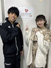 画像：『新婚さんいらっしゃい！』に出演した（左から）下田裕太、金久保芽衣（写真は金久保のXより）