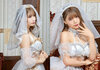画像：篠原みなみが「クリアストーン」の花嫁コスチュームを着用