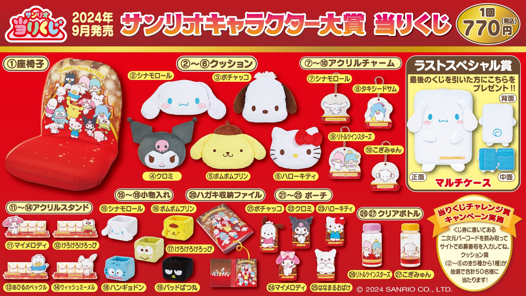 サンリオ Happyくじ FLOWER 2022 ハローキティ マイメロディ サンリオ Happyくじ FLOWER 2022 ハローキティ マイメロディ