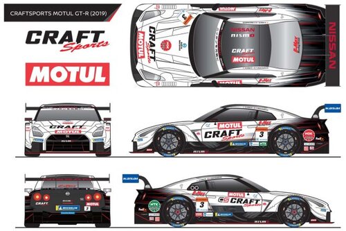 スーパーGT:ニッサンGT-R GT500マシンの2019年版カラーリング スーパーGT:ニッサンGT-R GT500マシンの2019年版カラーリング