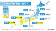 3月から紫外線対策はすべき? 日本気象協会が「紫外線準備前線2024」を開発