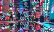 サイバーパンクの世界じゃん　雨の「ゴジラロード」に現れた「もう一つの歌舞伎町」がかっこよすぎ