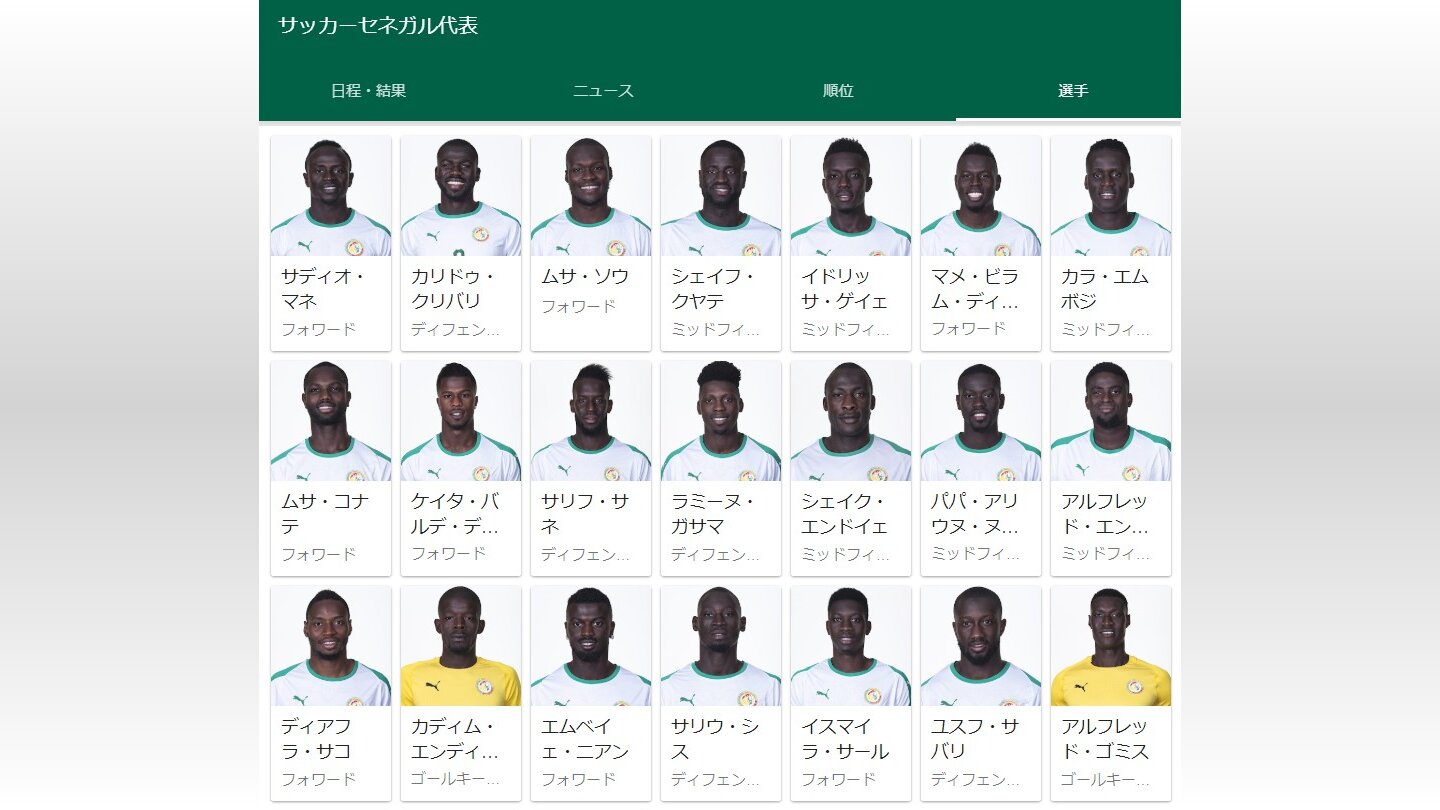 誰が誰か見分けつかない W杯セネガル 代表に対するsns投稿が物議 人種差別 差別とか言ってるほうが失礼 18年6月27日 Biglobeニュース