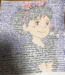 英単語で 魔女の宅急便 イラスト描く 高3女子の芸術的すぎる勉強法が話題に 19年7月4日 Biglobeニュース