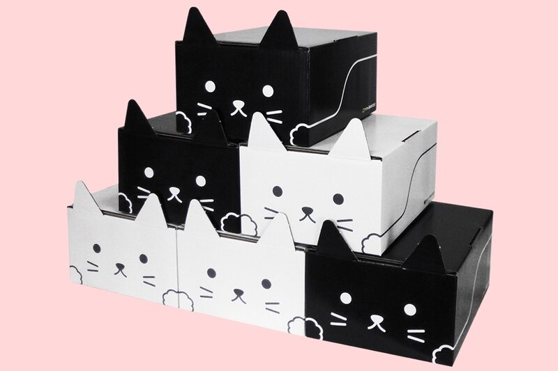 写真ニュース 1 2 黒猫と白猫のダンボール箱 ネコ耳box がオンラインショップに登場 2匹並べるとしっぽがハート型に Biglobeニュース 写真ニュース 1 2 黒猫と白猫のダンボール箱 ネコ耳box がオンラインショップに登場 2匹並べるとしっぽがハート型に Biglobeニュース