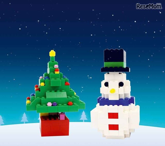 画像：レゴ・ファミリー・ビルドでは親子合作のオリジナルクリスマスレゴモデルを作る